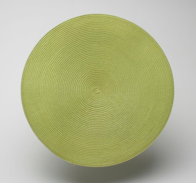 Round Woven Placemat in Green Set of 4 contemporaryplacemats