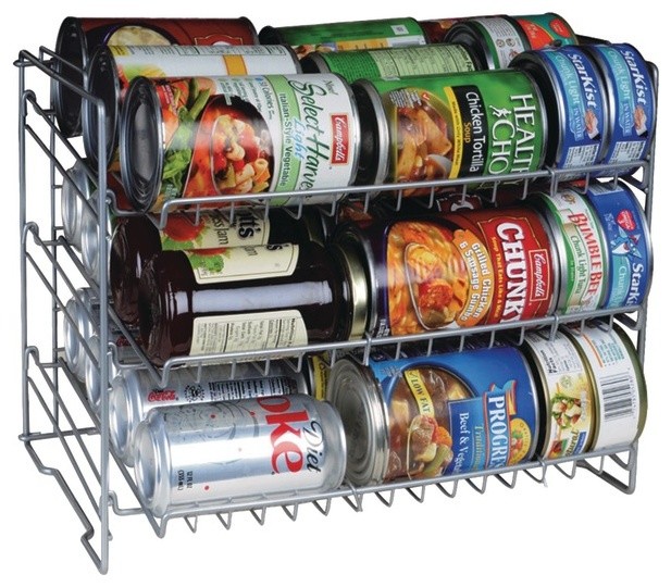 Single Can Rack Contemporary Pantry And Organizers