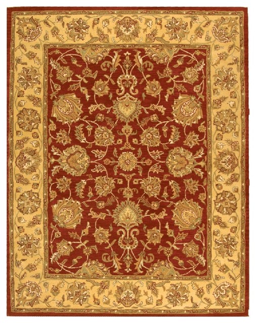 Safavieh Heritage Hg343C Red / Gold Area Rug Traditional Rugs by BuyAreaRugs