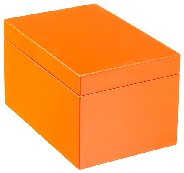 Large Lacquered Rectangular Box - Modern - Decorative Boxes - by The 