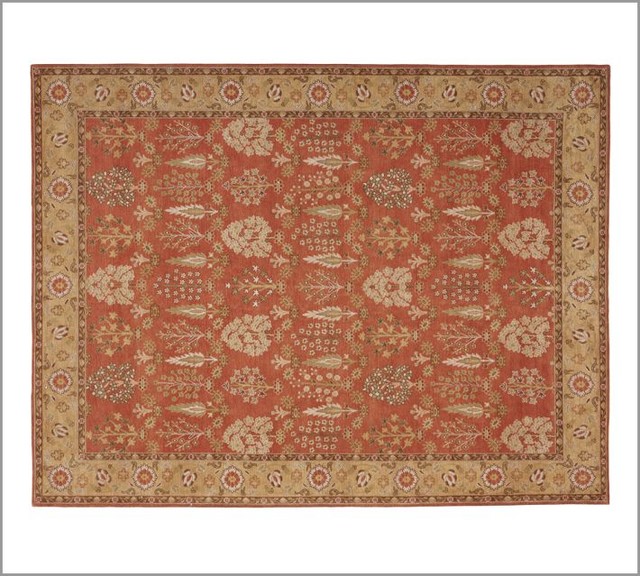 Tree of Life Chenille Tapestry Rug Traditional Rugs by Pottery Barn