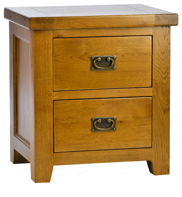 Natural Rustic Oak Bedside Rustic Nightstands And Bedside Tables