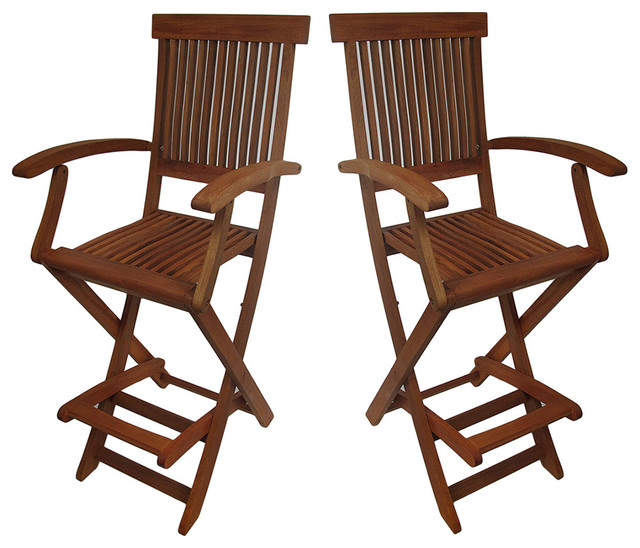 Outdoor Foldable Table And Arm Chairs Patio Garden Dining Set