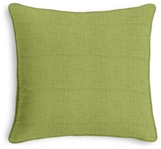 Light Green Slubby Linen Custom Throw Pillow - Contemporary - Scatter Cushions - by Loom Decor