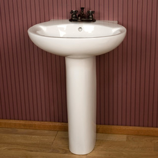 Sylvie Pedestal Sink - Contemporary - Bathroom Sinks
