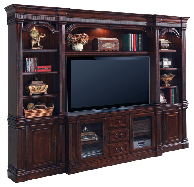 Wellington Entertainment Center, Mahogany Finish Traditional TV