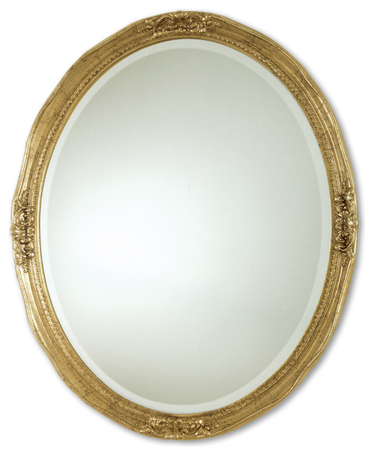 08560b Newport Oval Gold, U by Uttermost Modern Wall Mirrors los