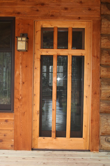Custom Wood Screen Door - Traditional - Screen Doors - minneapolis - by