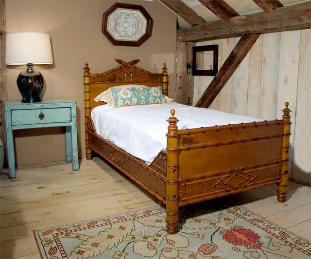 New Orleans Faux Bamboo Bed Traditional Beds by Leonards Antiques
