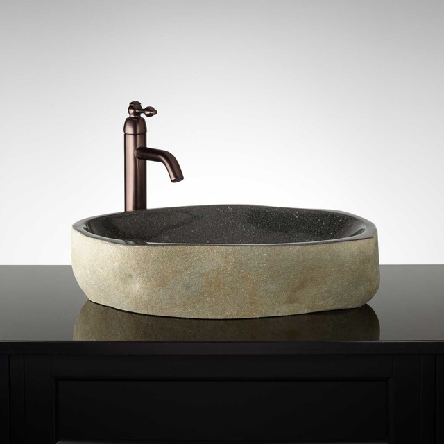 Jamine River Stone Vessel Sink Modern Bathroom Sinks