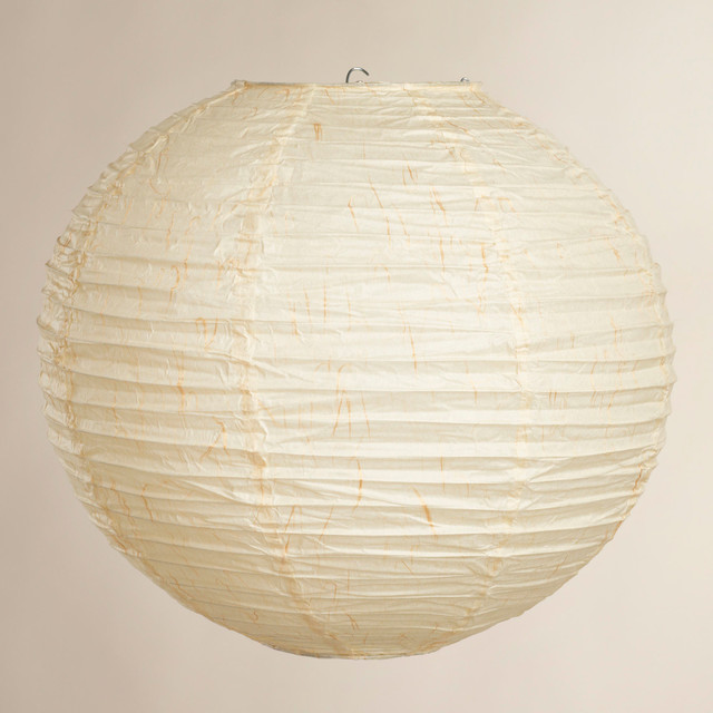 Kumo Round Paper Lantern Asian Ceiling Lighting by Cost Plus