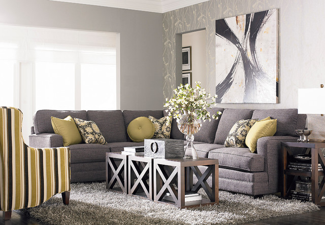HGTV Home Custom Upholstery XL L-Shaped Sectional by ...