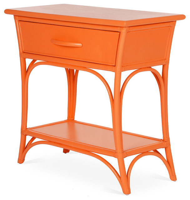 Augustine Nightstand, Orange Slice Contemporary Nightstands And