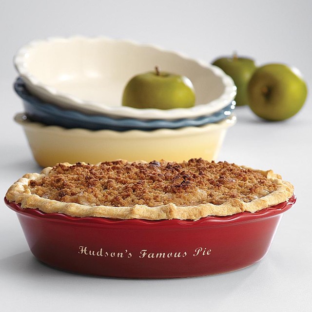 Personalized Pie Dish Contemporary Pie And Tart Pans by RedEnvelope