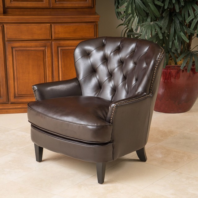 Christopher Knight Home Mya Diamond Tufted Club Chair Contemporary