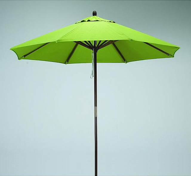Lauren &amp; Company Round 9-foot Lime-Green Polyester/Hard Wood Patio ...