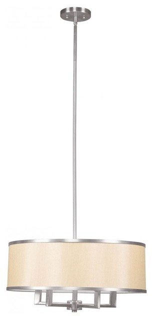 Brushed Nickel Drum Shade Chandelier Brushed Nickel Drum Shade Chandelier