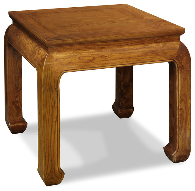 Elmwood Ming Style Lamp Table - Asian - Nightstands And ...