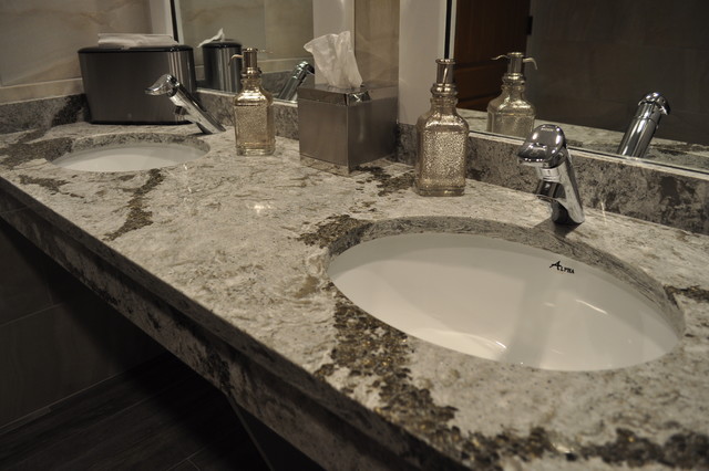 Cambria  Bathroom Vanity Tops for Two Rivers Restaurant 