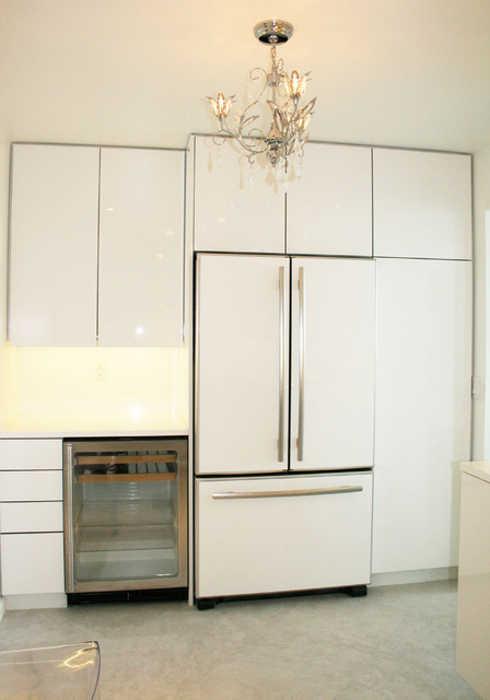 Modern Kitchen pantry elevation - Contemporary - Kitchen - other metro ...