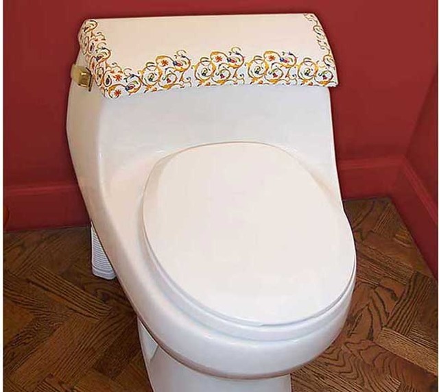 Florentine Design Painted Toilet Victorian Toilets las vegas by