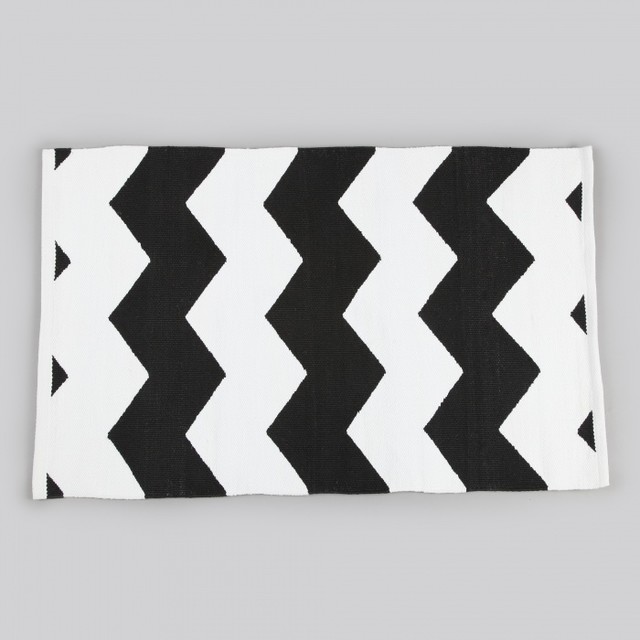 Dash And Albert Chevron Rug Black/White 2x3 Modern Outdoor Rugs