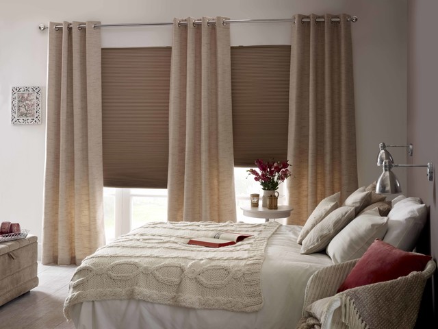 oatmeal curtains in dining room