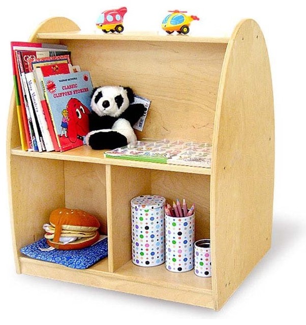 Toddler Arch Rolling Storage Shelf Contemporary Toy
