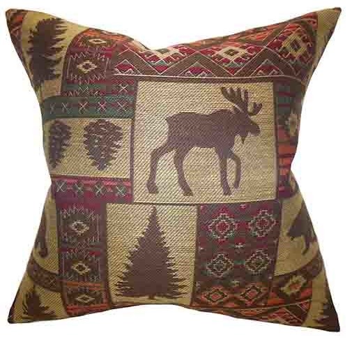 Faunia Neutral 18 x 18 Animal Print Throw Pillow - Modern - Bed Pillows - by Bellacor