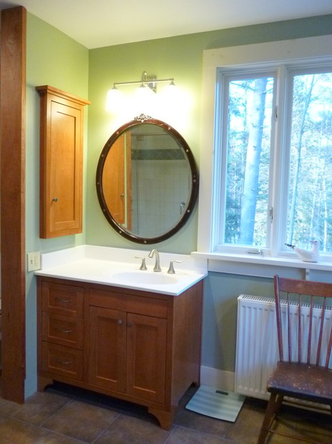 RoyYoung Bathroom. Shaker style cabinetry in Vermont Cherry 