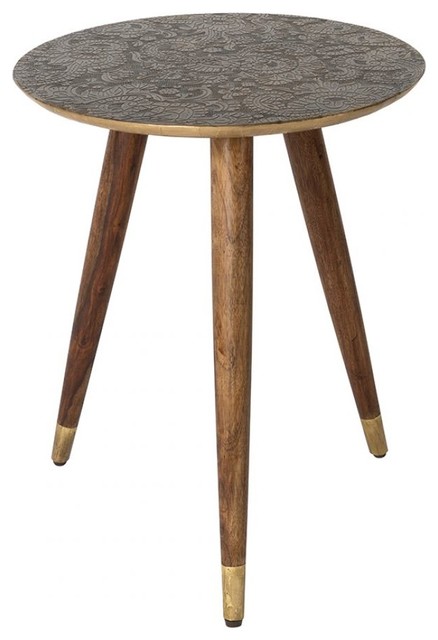 Bast Side Table - Brass - Eclectic - Side Tables & End Tables - east ...