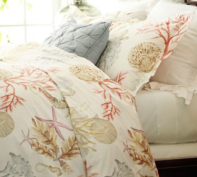 Atlantic Duvet Cover + Sham Tropical Bedding by Pottery Barn
