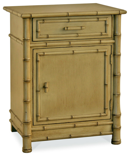 Faux Bamboo Nightstand Traditional Nightstands And Bedside Tables