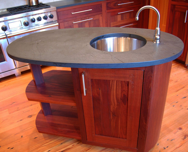 Oval Custom Wood Kitchen Island Kitchen Islands And Kitchen Carts new york by NEWwoodworks