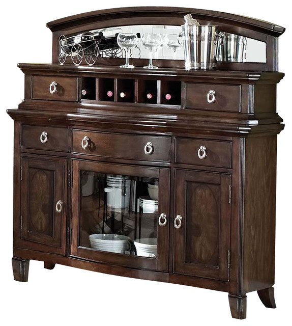 Acme Keenan Server, Dark Walnut Transitional Buffets And Sideboards