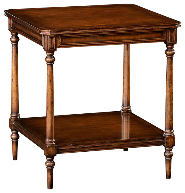 Jonathan Charles Victorian Style Walnut Side Table 494636 Traditional