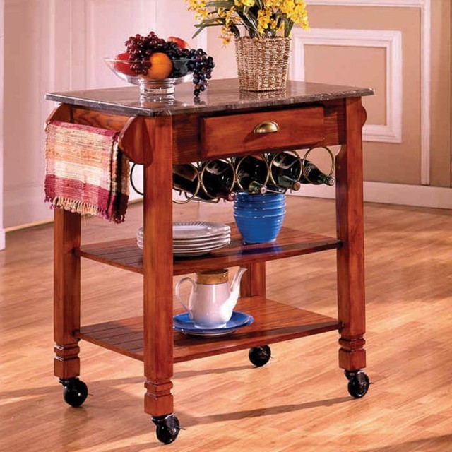 Caster Kitchen Island Modern Kitchen Islands And Kitchen Carts by