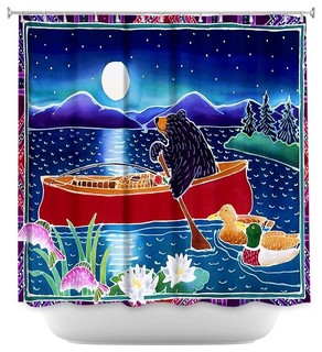  Canoe - Contemporary - Shower Curtains - by DiaNoche Designs