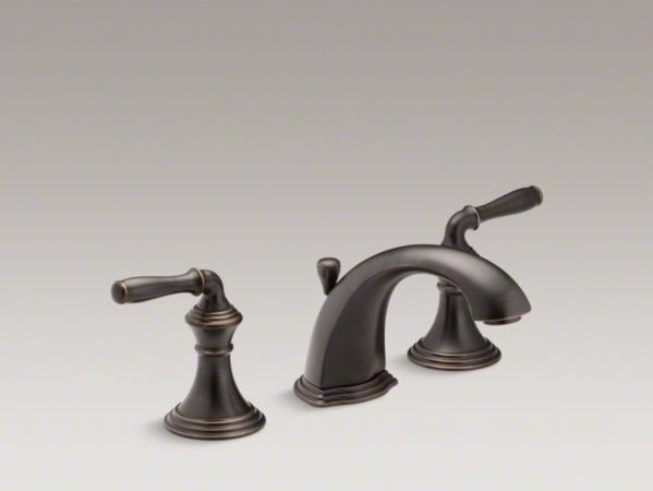 KOHLER Devonshire(R) widespread bathroom sink faucet with lever ...