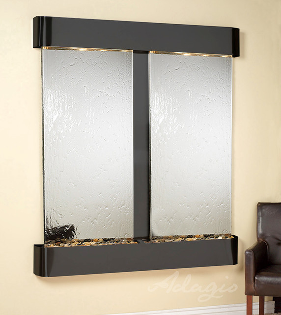 Glass and Mirrored Wall Water Features The Cottonwood Falls Mirrored