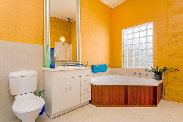 Eclectic Bath Adelaide Church renovation eclectic-bathroom