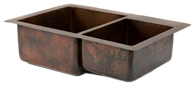 premier copper products 33 quot copper hammered kitchen 60 40 premier copper products 33 quot copper hammered kitchen 60 40