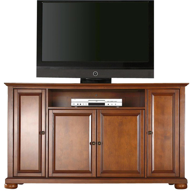 Crosley Furniture Alexandria 60" TV Stand in Classic Cherry Finish 