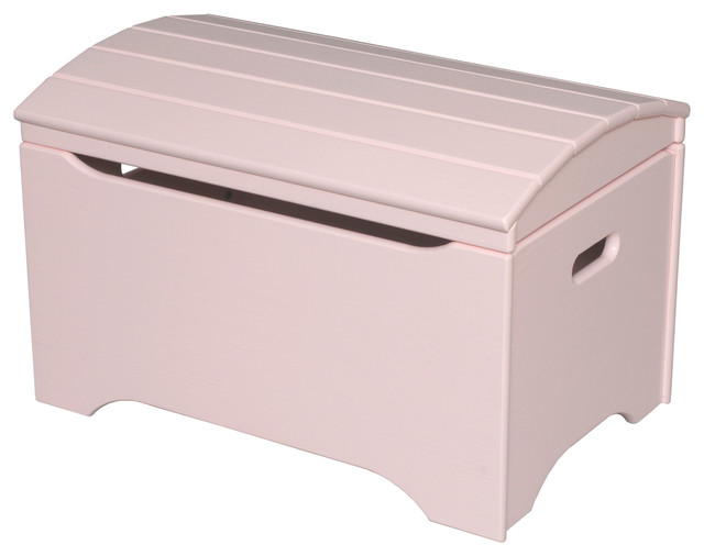 Treasure Chest, Soft Pink Finish, White Font, B, Bold