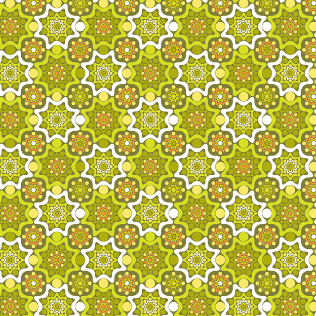 Linoleum Green Wall Mural Contemporary Wallpaper