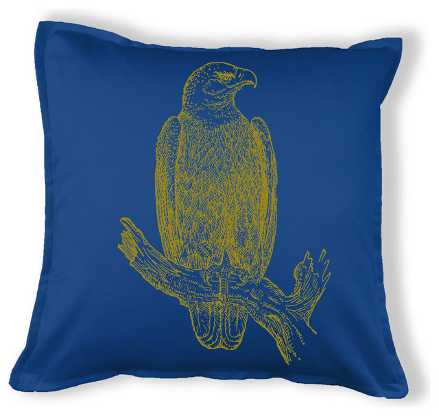 Eagle on a Branch Throw Pillow - Traditional - Decorative Pillows
