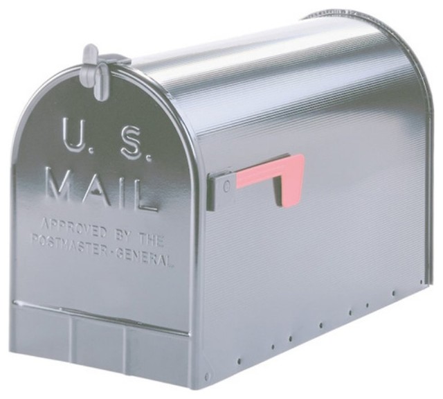 Gibraltar Galvanized Steel Rural Mailbox 20417218 Contemporary