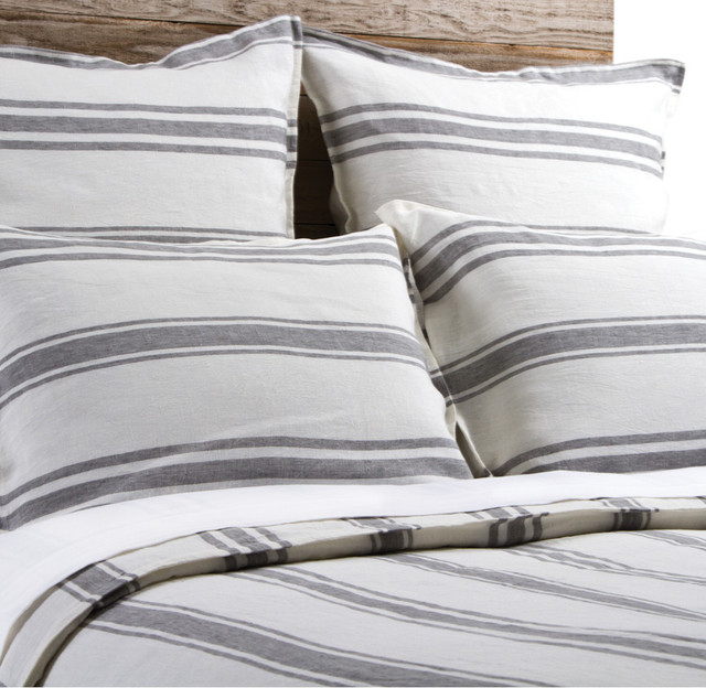 Jackson Cream and Grey King Duvet Duvet Covers And