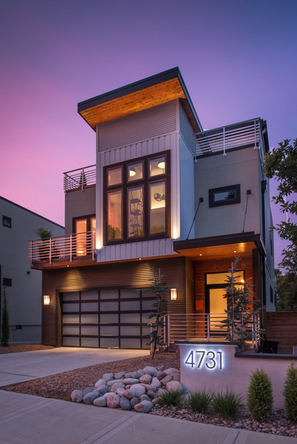 Exterior of Modern Urban Home - Modern - Exterior - Kansas city - by ...