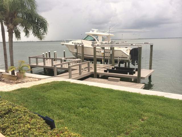 Contemporary Deck Tampa Decks & Docks Railing Projects contemporary-deck